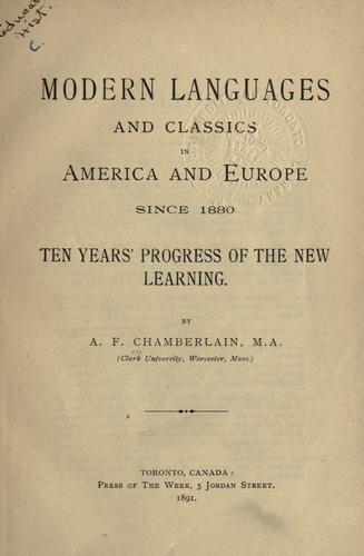 Modern languages and classics in America and Europe since 1880